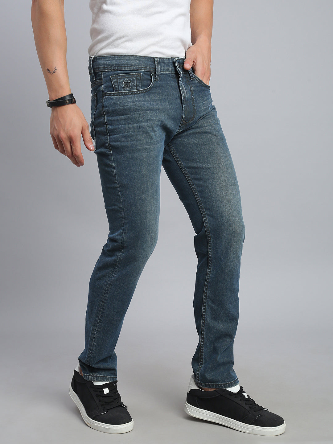 Blue Comfort Slim Fit Stretchable Jeans