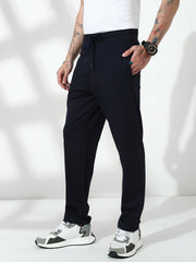 Navy Blue Cross Pocket Regular Fit Lower