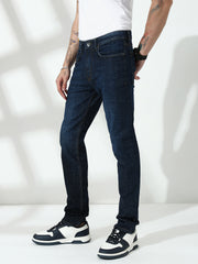 Blue  Slim Fit Stretchable Jeans