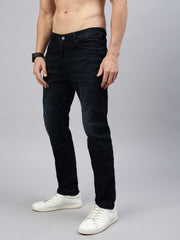 Dark Vintage Blue Straight Stretchable Jeans