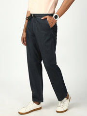 Vintage Blue Relax Fit Cross Pocket Cotton Pant