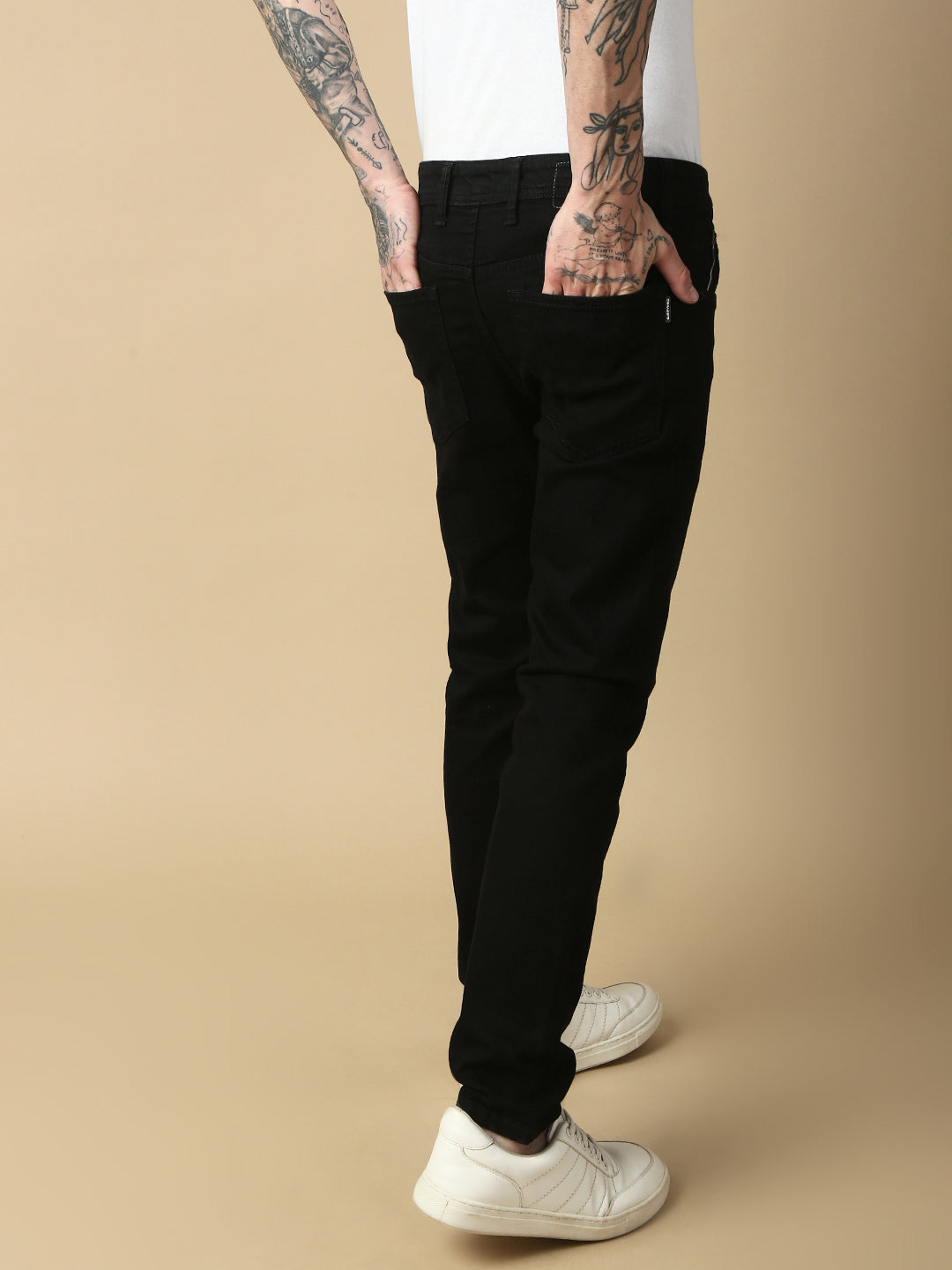 Dark Blue Selvedge Slim Straight Stretchable Jeans