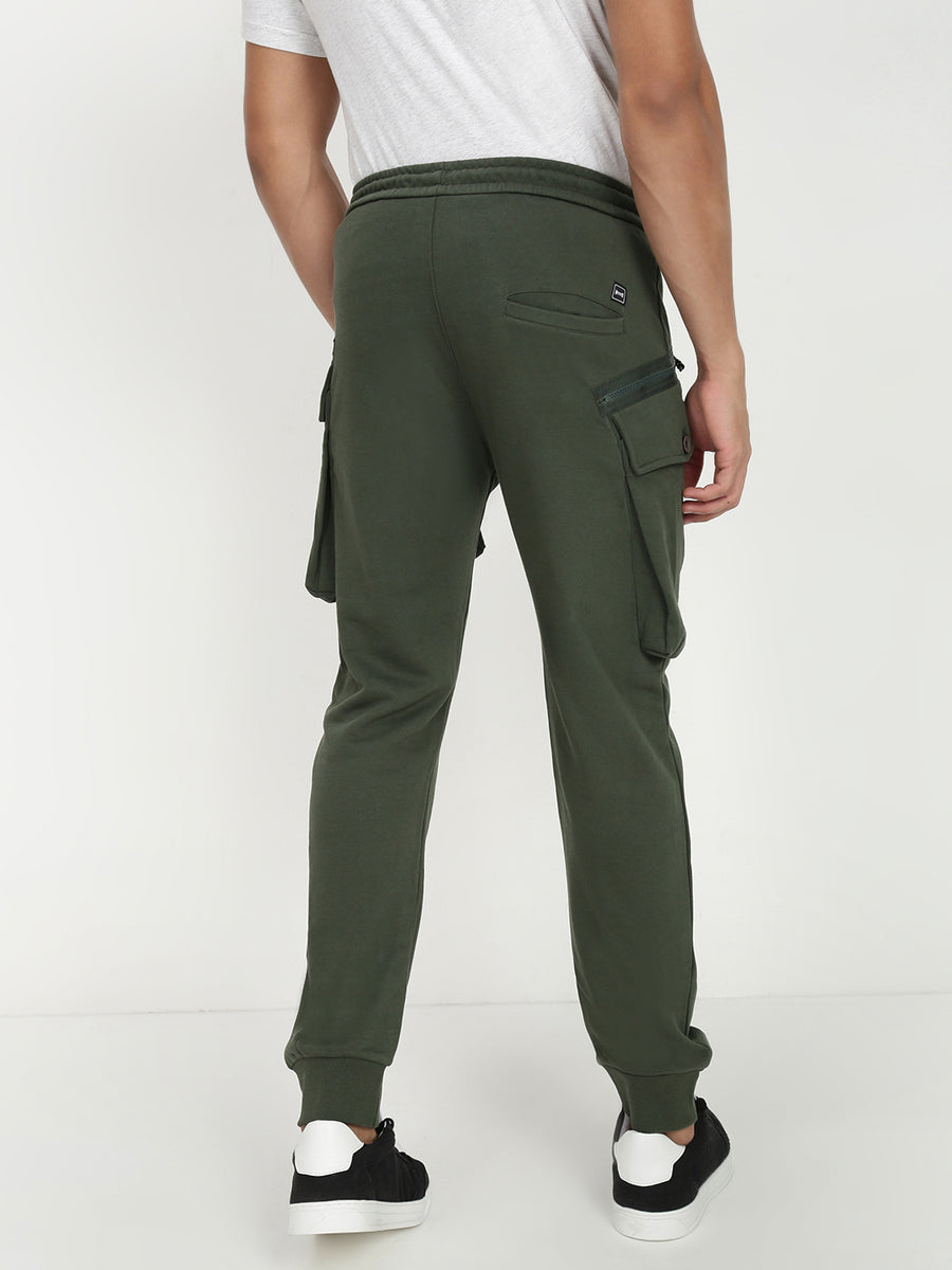 Olive  Relax Fit Cross Pocket Lower