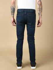 Vintage Dark Blue Slim Fit Stretchable Jeans