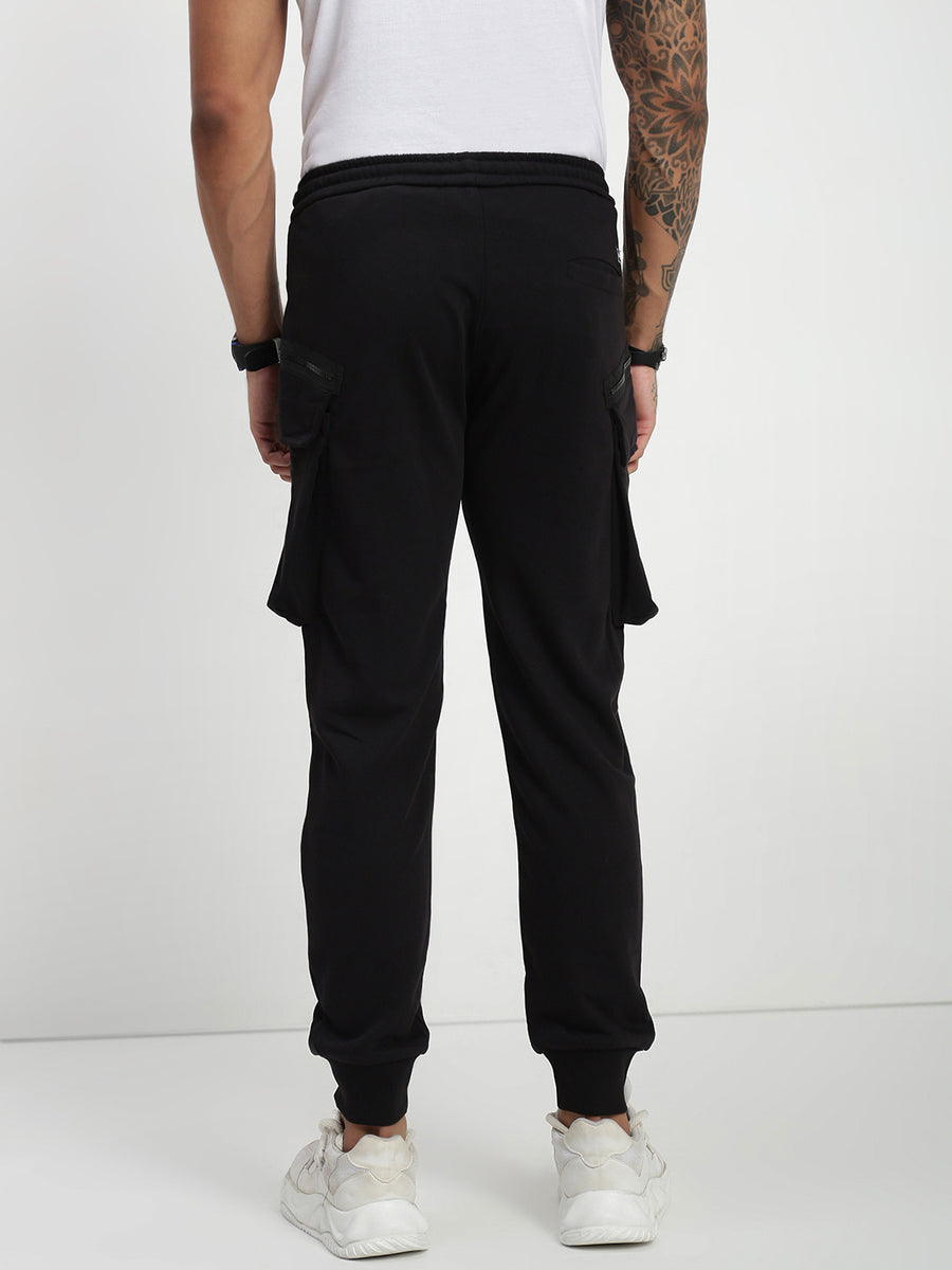 Black  Relax Fit Cross Pocket Lower
