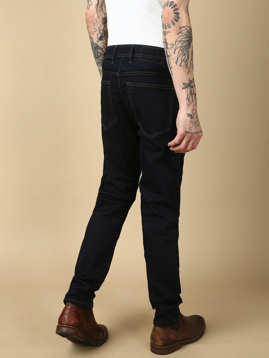 Dark Blue Slim Fit Stretchable Jeans
