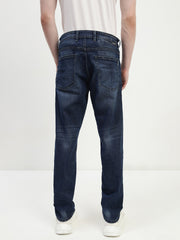 Dark Blue Relax Fit Stretchable Jeans