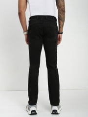 Vintage Carbon Black Slim Straight Fit Selvedge Jeans