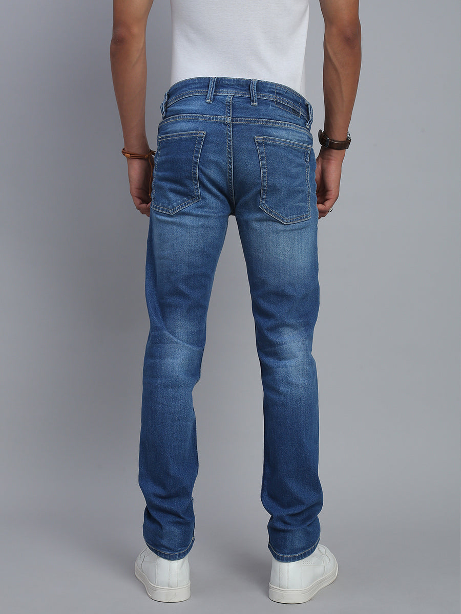 Classic Blue Comfort Slim Fit Stretchable Jeans