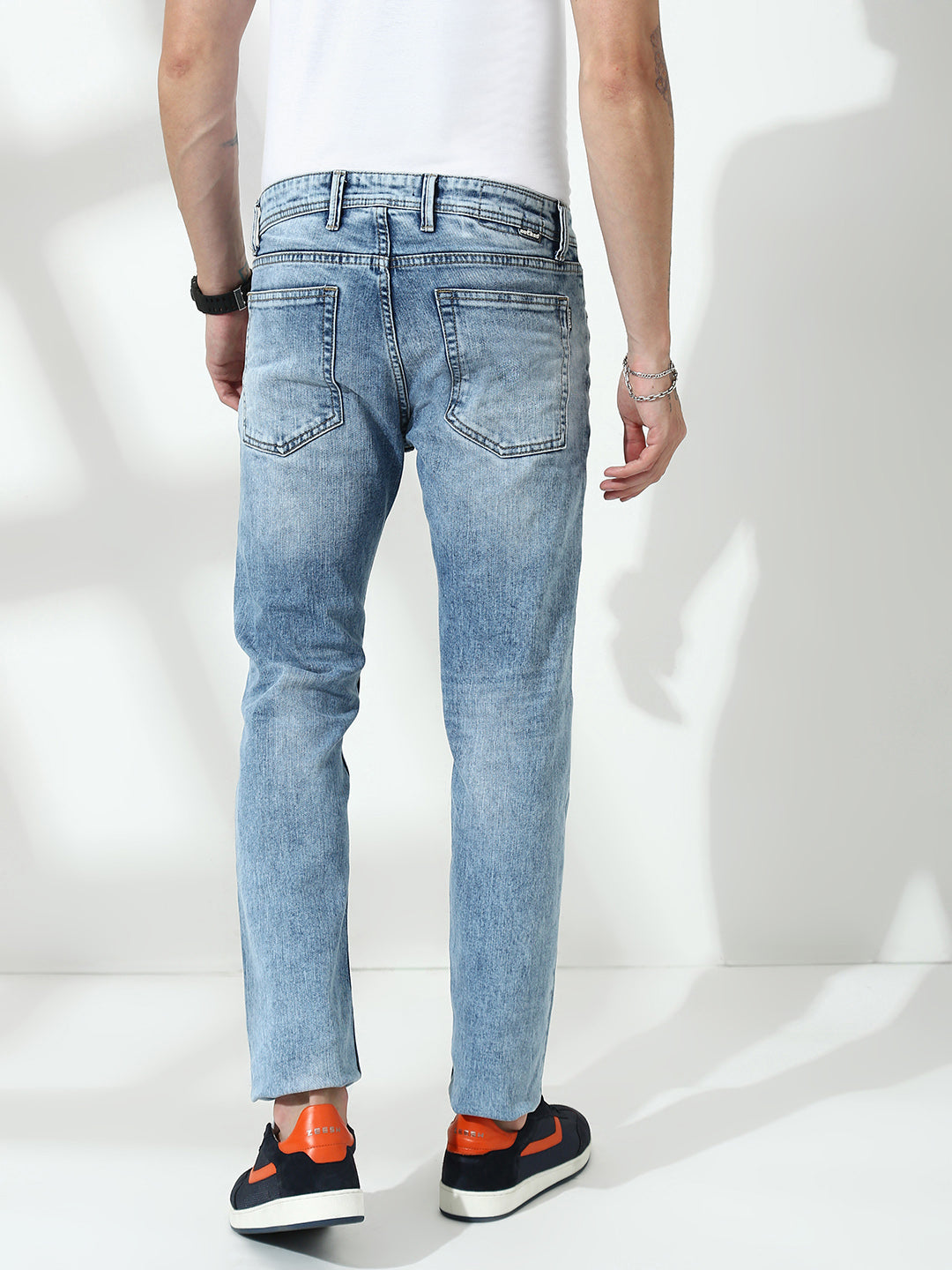 Light Blue Slim Fit Stretchable Jeans