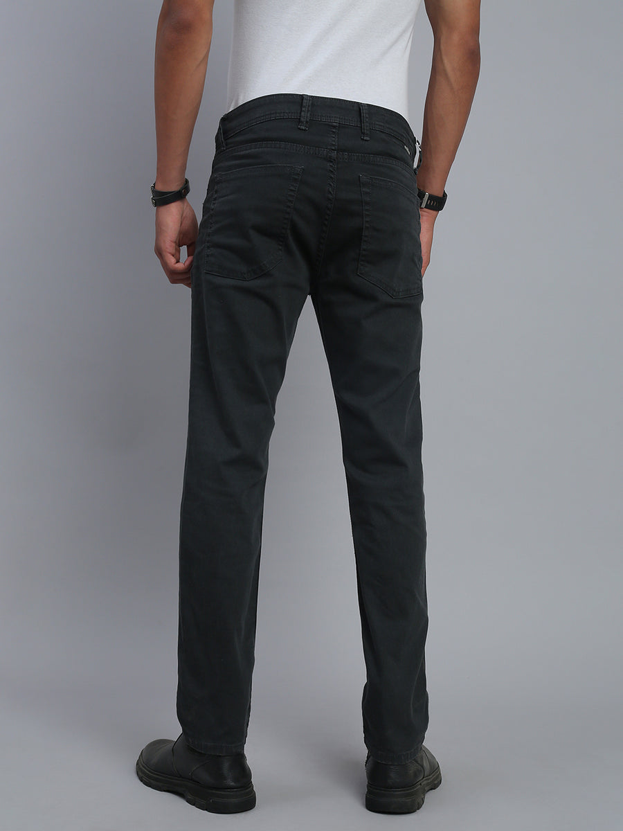 Charcoal Grey Comfort Slim Fit Stretchable Jeans