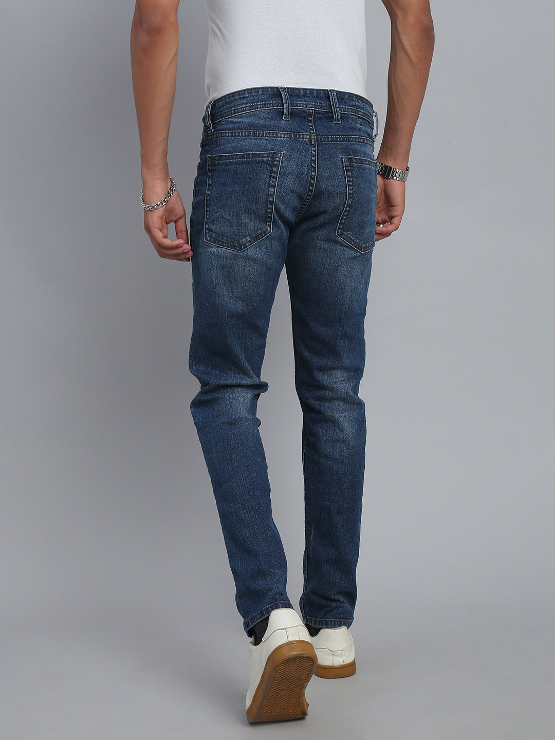 Blue Comfort Slim Fit Stretchable Jeans