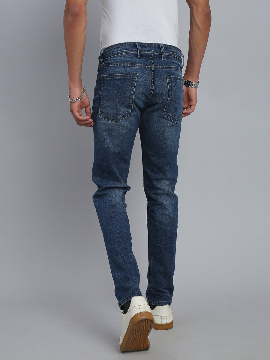 Blue Comfort Slim Fit Stretchable Jeans