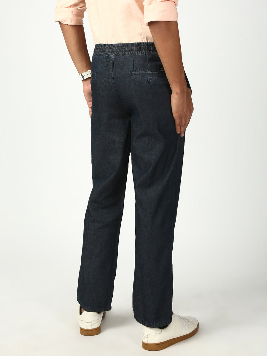 Vintage Blue Relax Fit Cross Pocket Cotton Pant