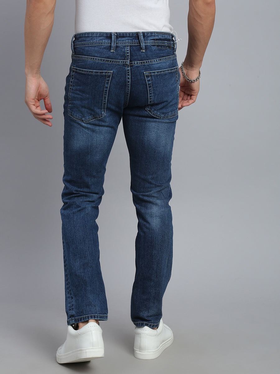 Dark Blue Comfort Slim Fit Stretchable Jeans