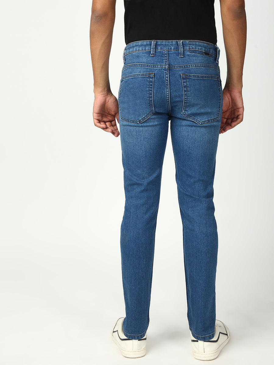 Light Blue Slim Fit Stretchable Jeans