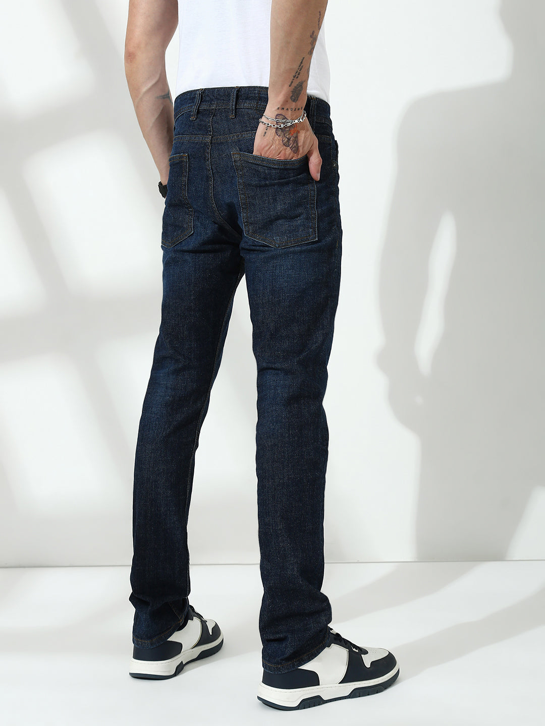 Blue  Slim Fit Stretchable Jeans