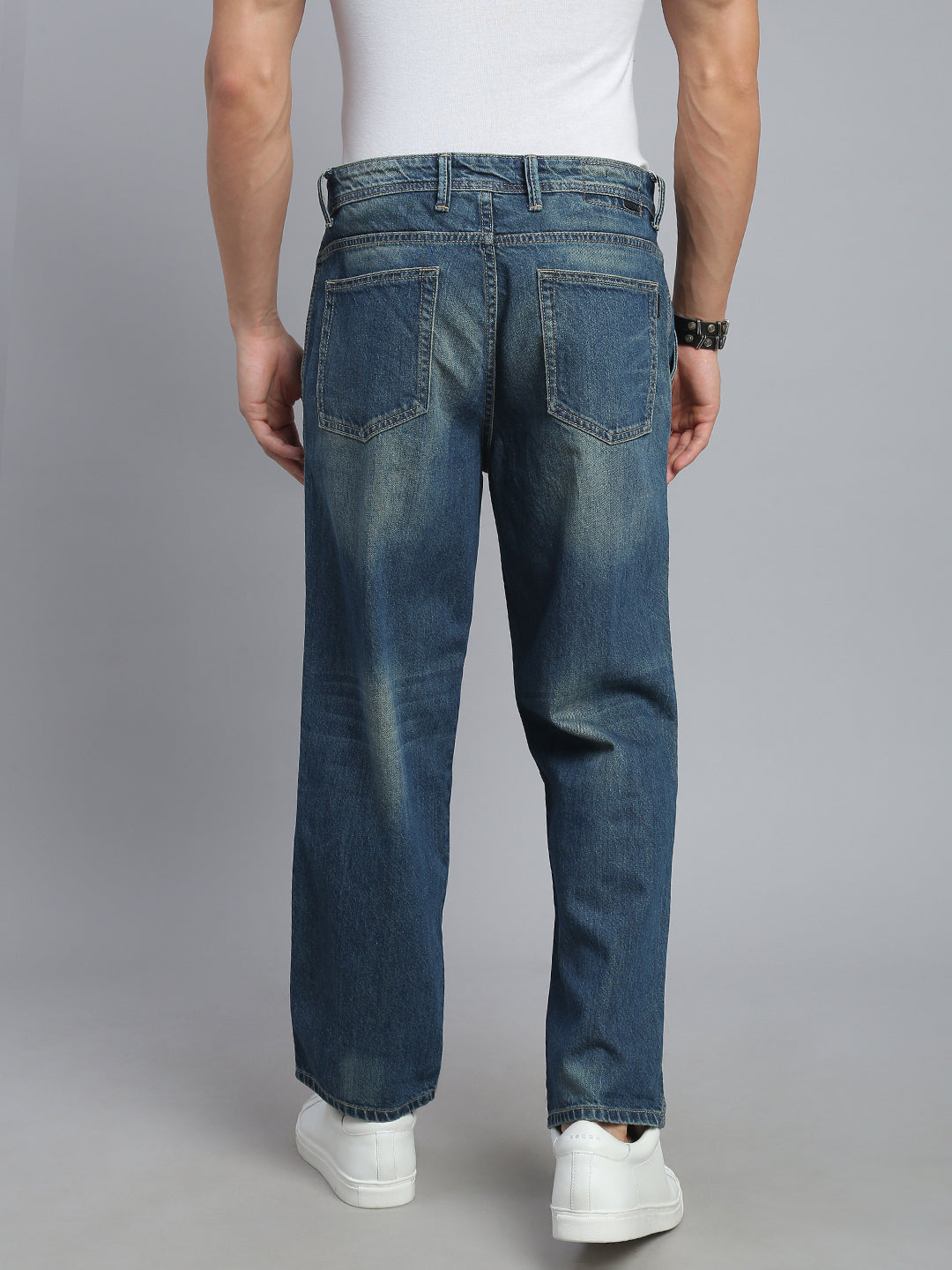 Vintage Blue Straight Fit Jeans