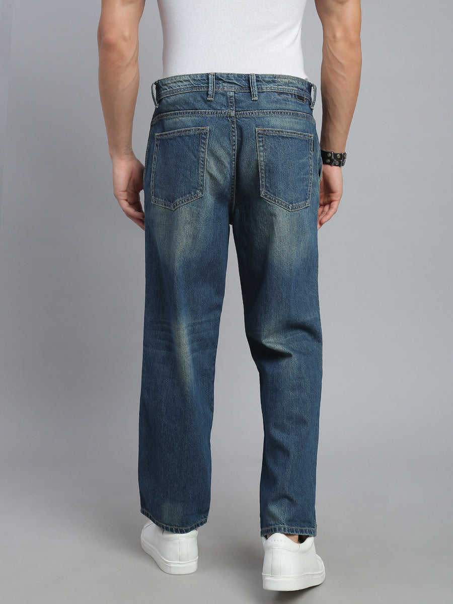 Vintage Blue Straight Fit Jeans