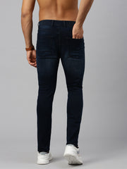 Vintage Dark Blue Washed Skinny Jeans