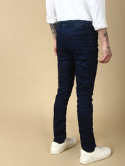 Navy Blue Skinny Fit Stretchable Jeans
