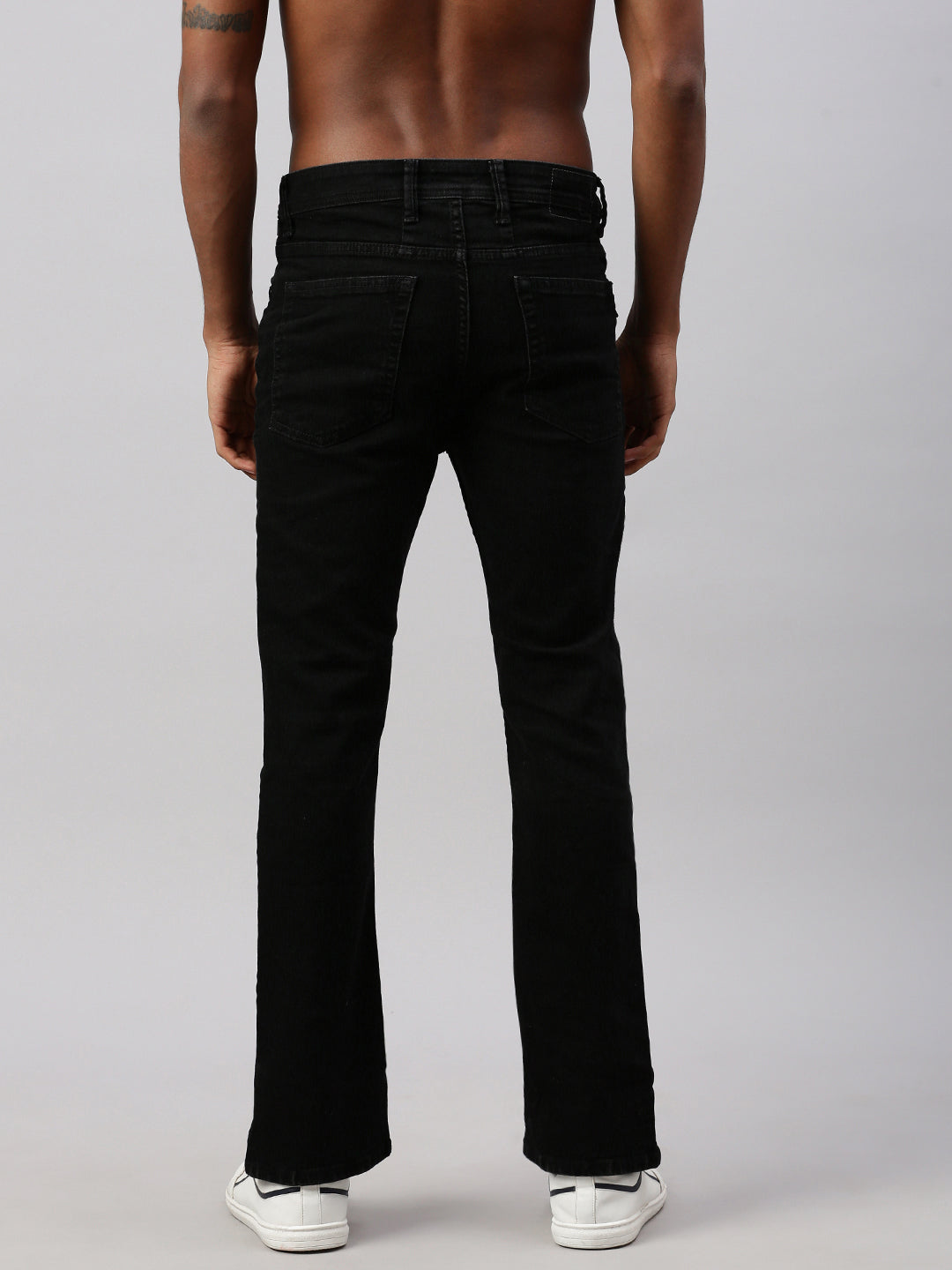Black Row Wash bootcut Jeans