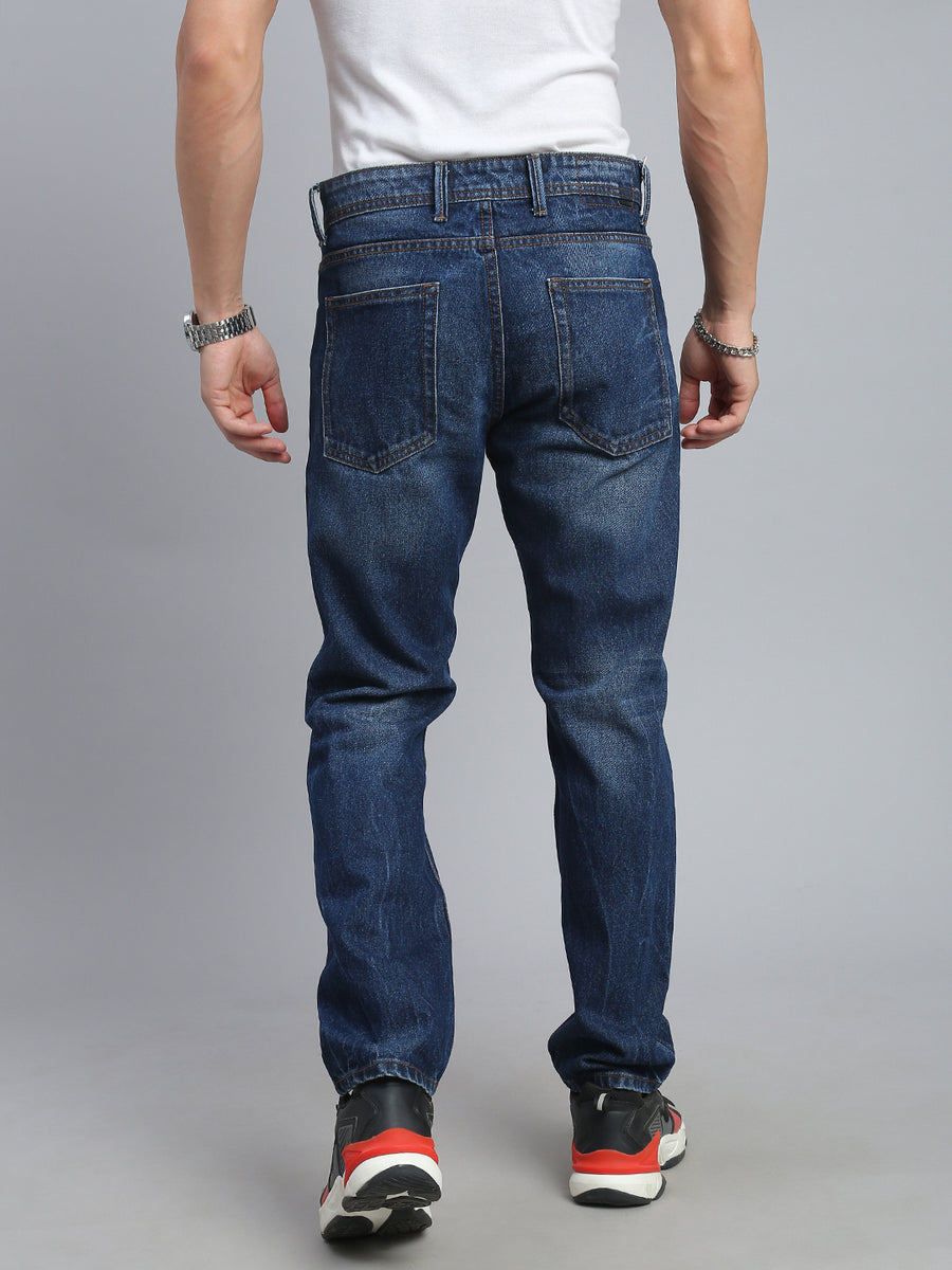 Dark Blue Comfort Fit Jeans