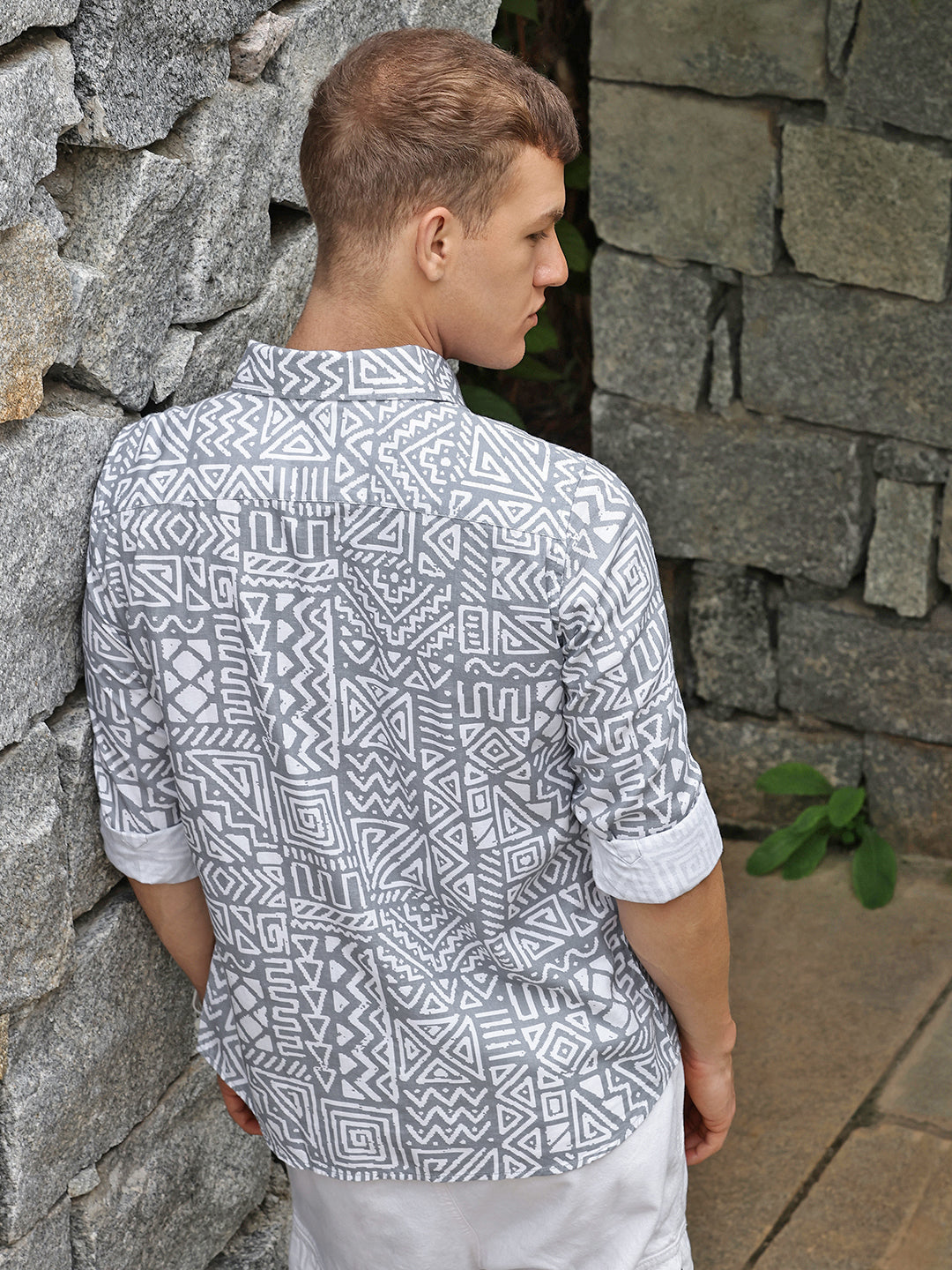 Printed Full Sleeve Shirt Without Pocket