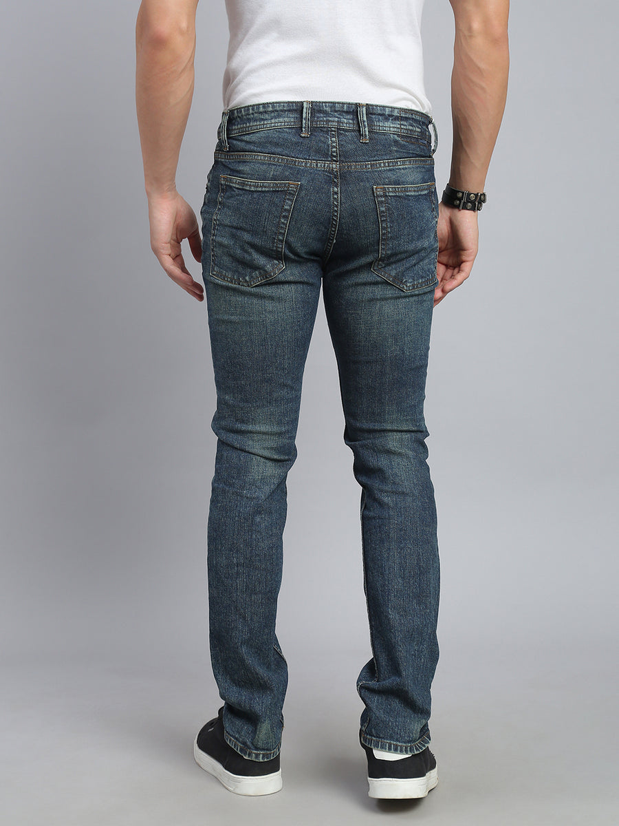 Dark Blue Comfort Slim Fit Stretchable Jeans