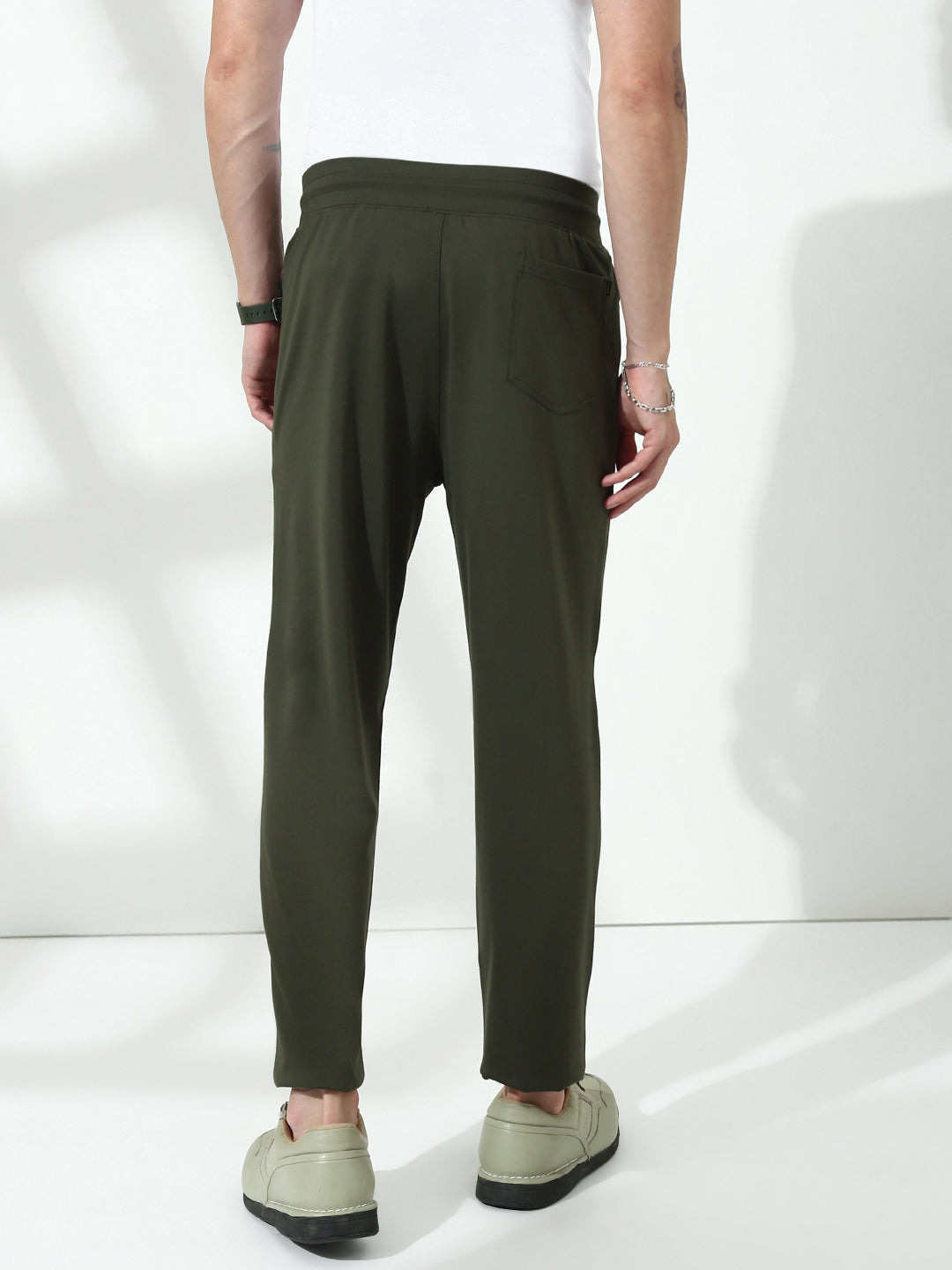Olive Green Relax Fit Track Pant