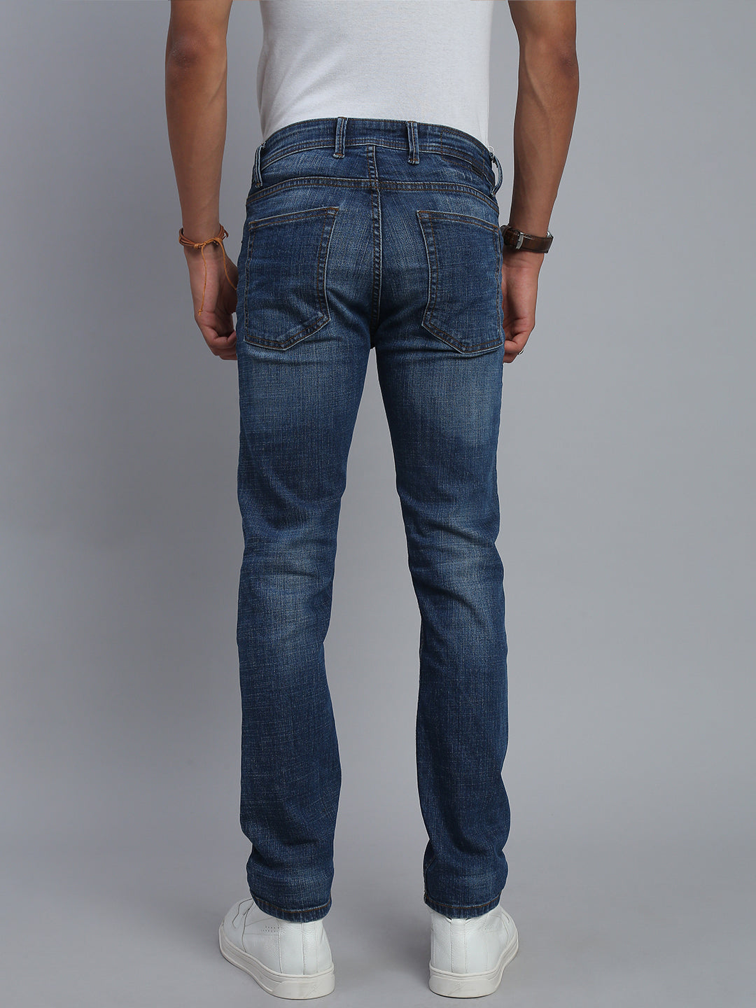 Blue Comfort Slim Fit Stretchable Jeans