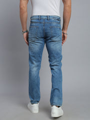 Mild Blue Comfort Fit Stretchable Jeans