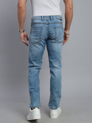 Light Blue Comfort Fit Stretchable Jeans