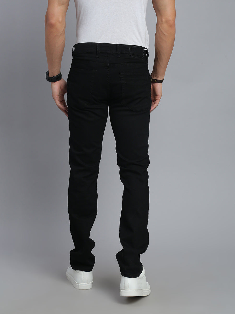 Black Comfort Slim Fit Stretchable Jeans