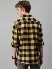 Brushing Checks Shirt Without Pocket