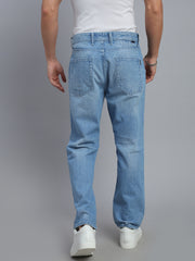 Sky Blue Straight Fit Jeans