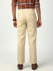 Khakhi Relax Fit Cross Pocket Cotton Pant