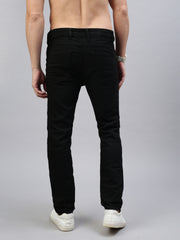 Black Strait Fit Stretchable Jeans