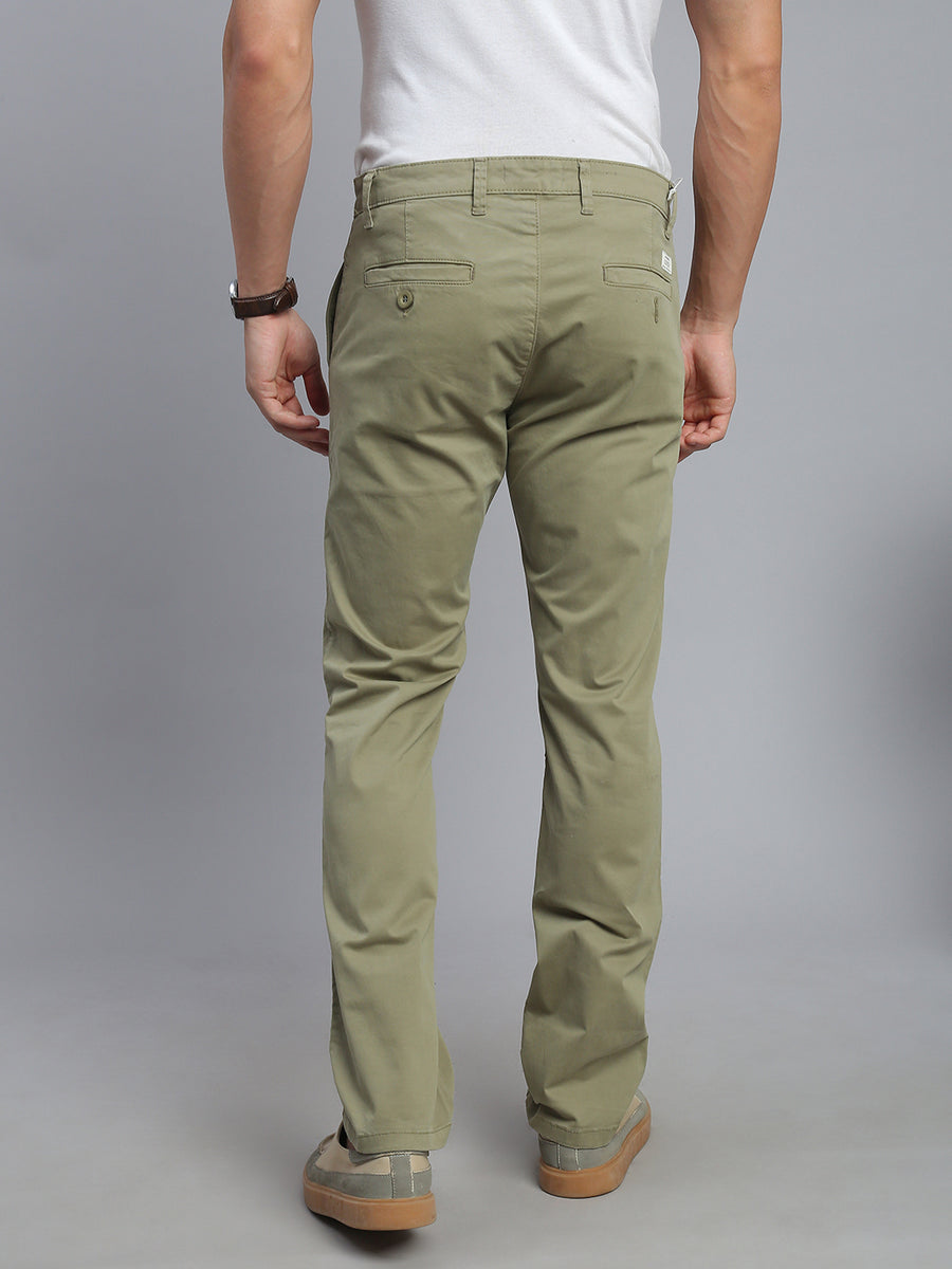 Sage Green Comfort Slim Fit Chinos Paint