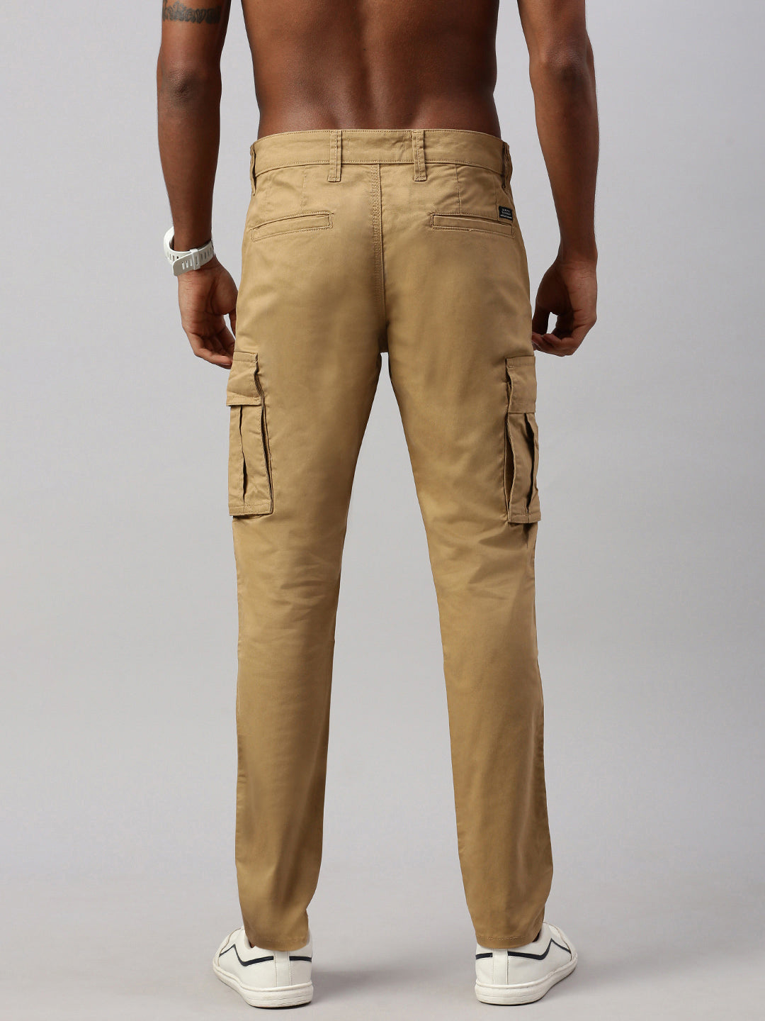 Khakhi men’s premium cotton cargo pants