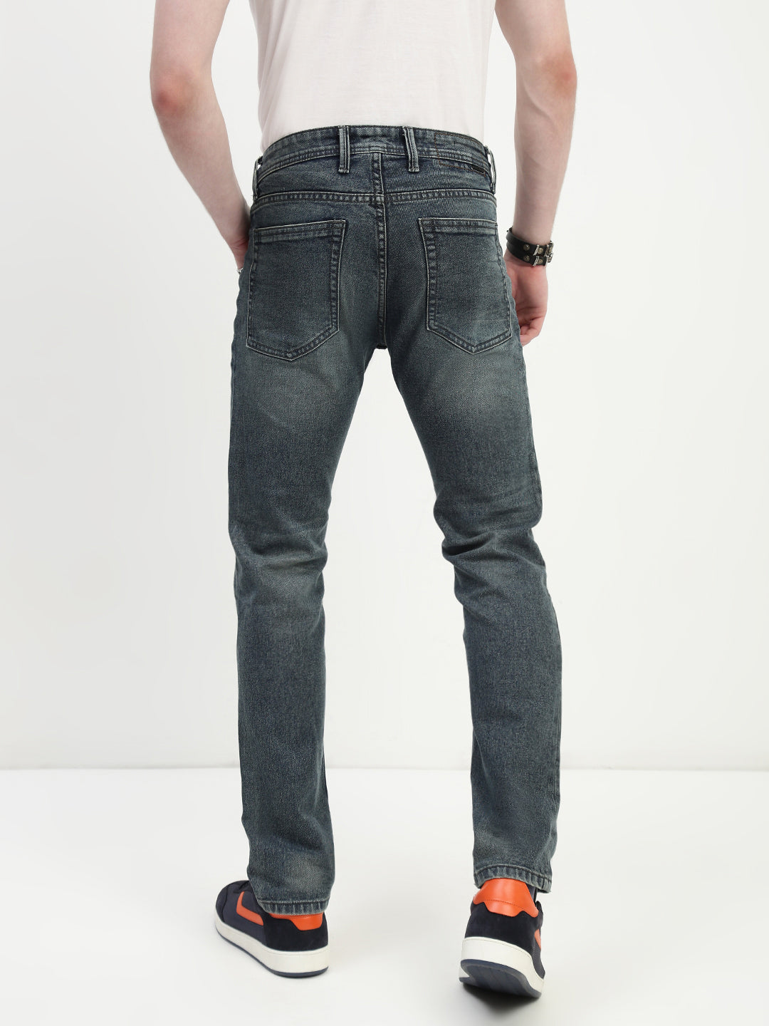 Vintage Gray Comfort Slim Fit Stretchable Jeans