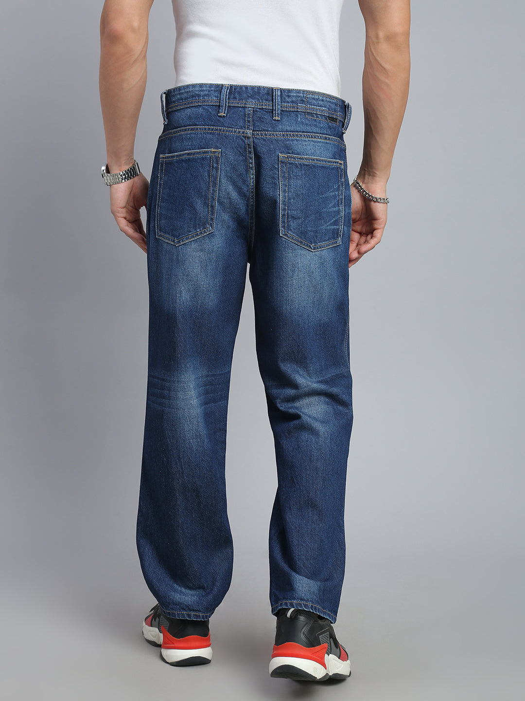 Indigo Blue Straight Fit Jeans