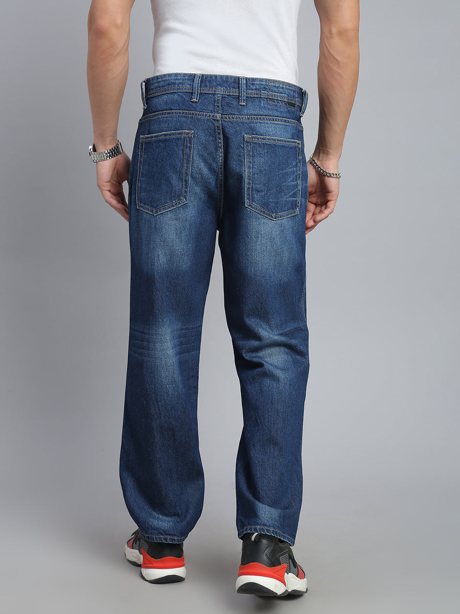 Indigo Blue Straight Fit Jeans