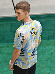 Printed Viscose Half Sleeve Shirt Without Pocket