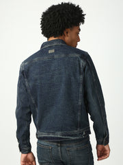 Vintage Blue Slim Fit Denim Jacket