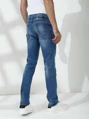 Light Blue  Slim Fit Stretchable Jeans
