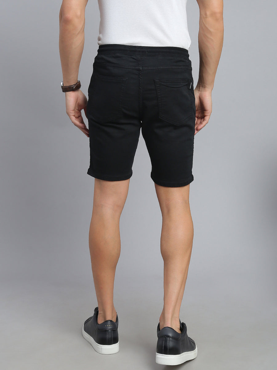 Black Comfort Fit Shorts