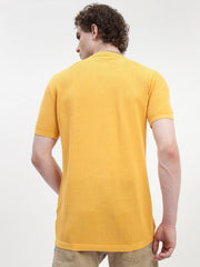 Crew Neck See Through Mango Cotton T-Shirt