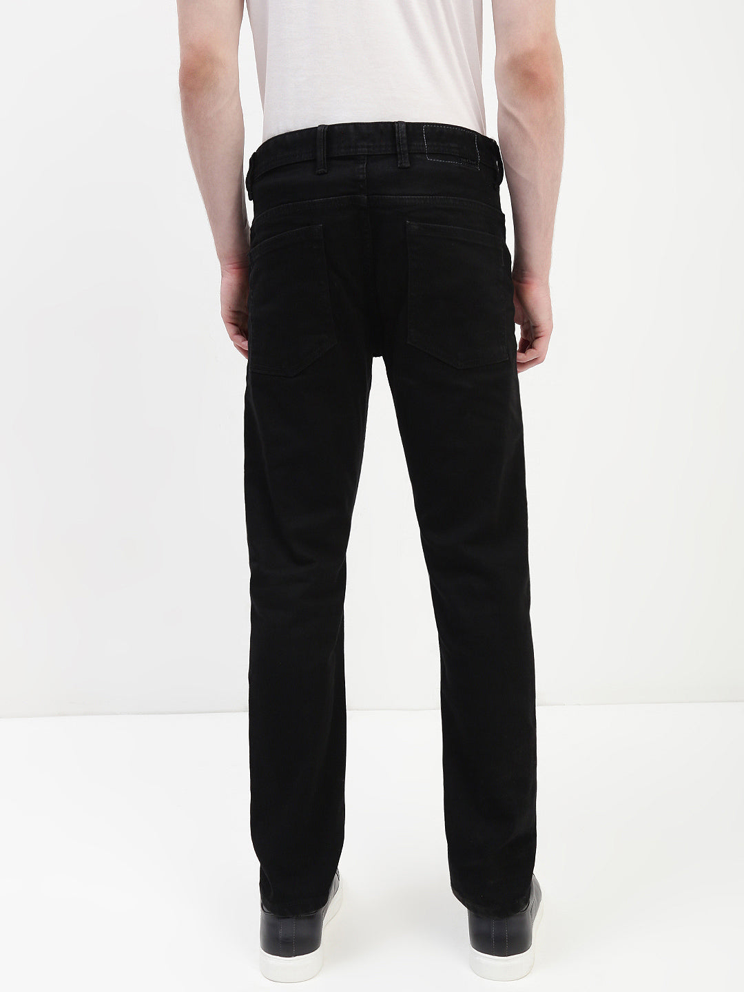 Black Selvedge Slim Straight Fit Stretchable Jeans