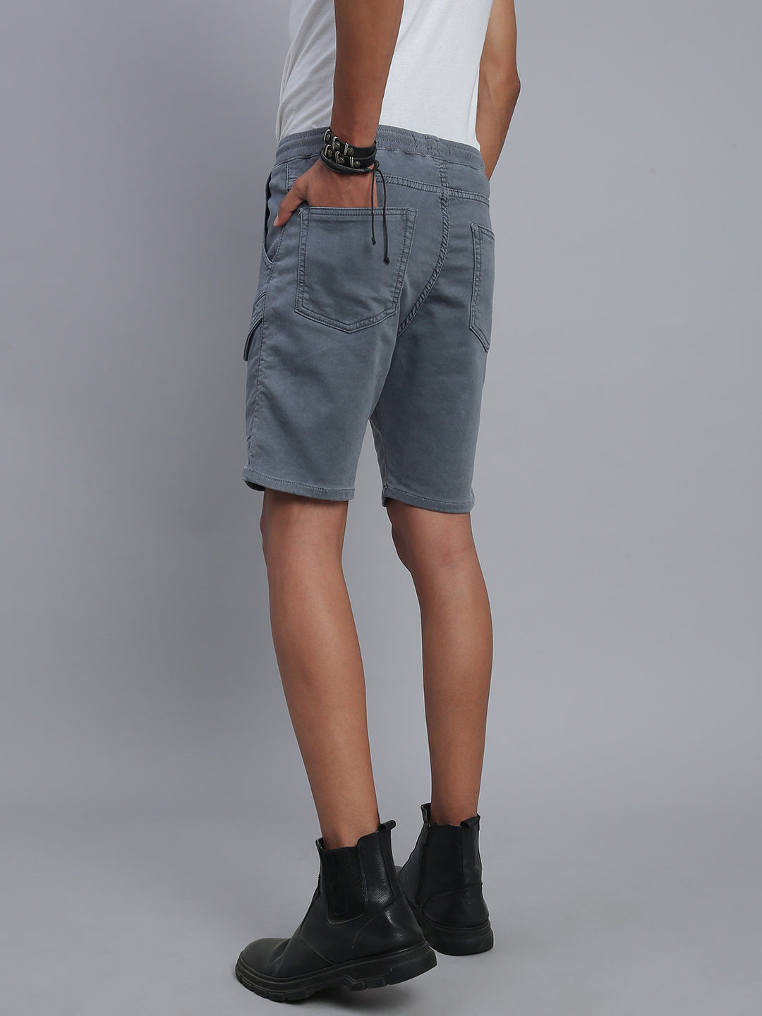 Steel Grey Comfort Fit Shorts